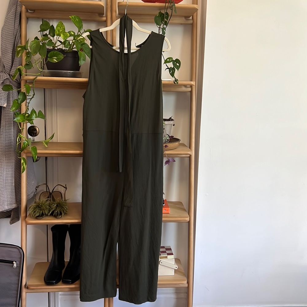 ZARA JUMPSUIT LINEN LIKE L PLZ READ